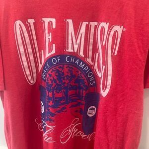 Homefield Ole Miss Rebels Walk of Champions Red T-Shirt | Size Large